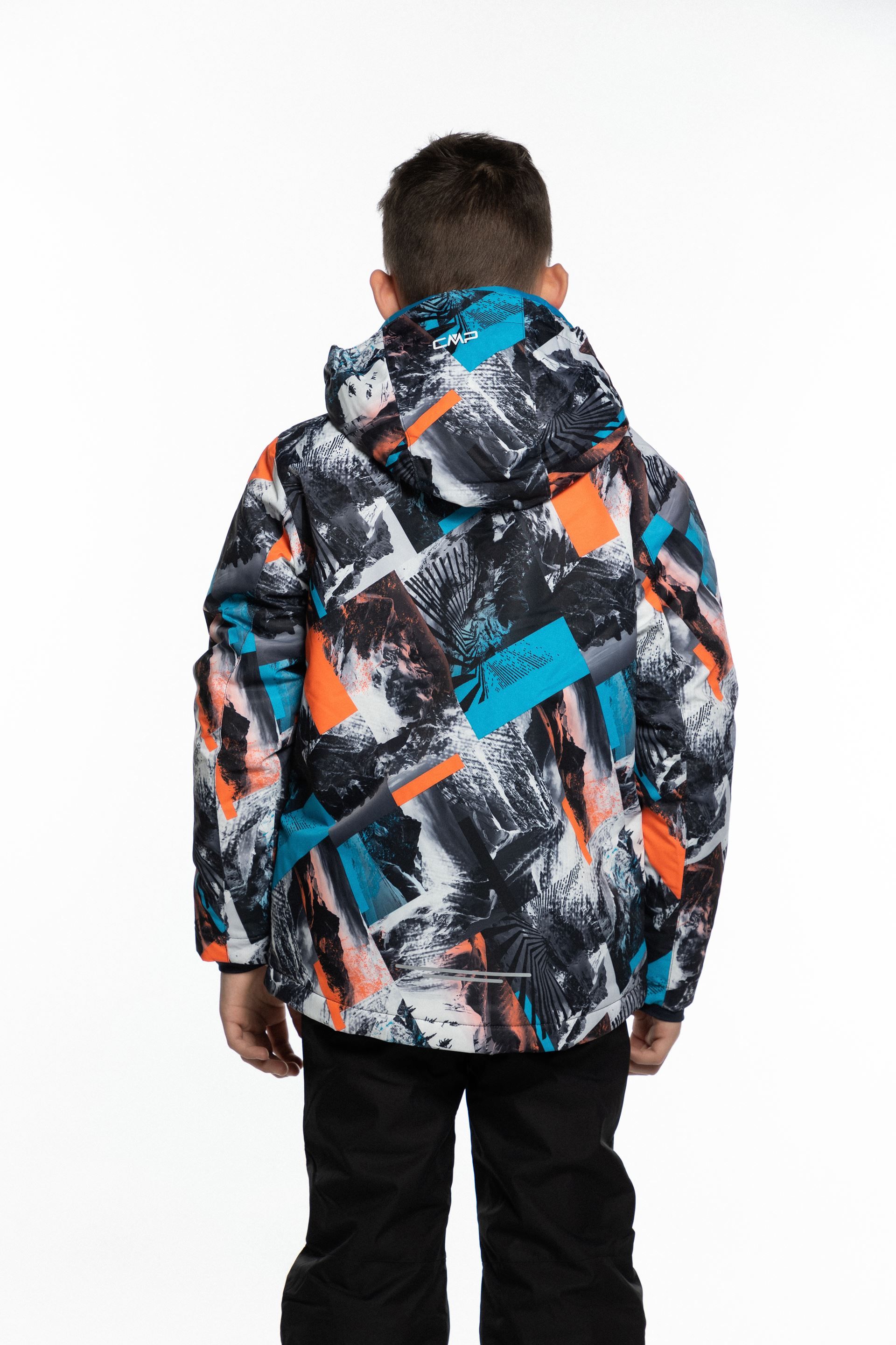 Куртка гірськолижна підліткова CMP KID JACKET SNAPS HOOD - Фото 4